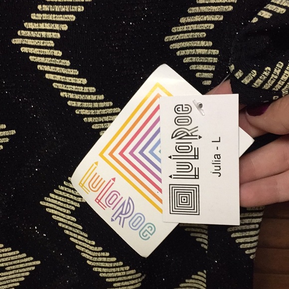 ✨NWT sparkly LuLaRoe Julia dress - Picture 3 of 5